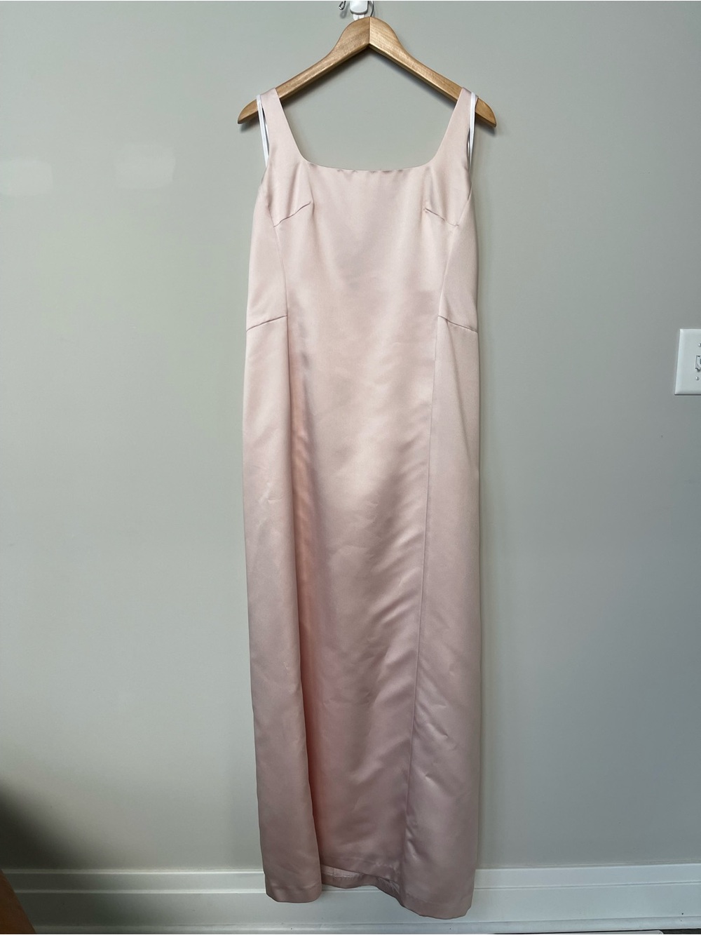 Vera Wang | Vintage Pink Satin Maxi Dress Bridesmaid Wedding Formal Event - Picture 2 of 7